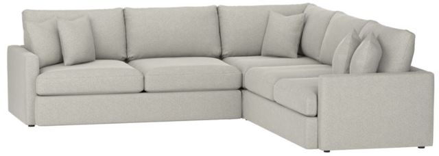 Bassett® Furniture Allure Smoke Large L-Shaped Sectional | Logan, Ut
