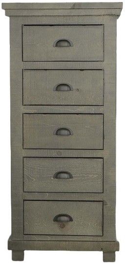 Progressive® Furniture Willow Distressed Dark Gray Lingerie Chest Bob Mills Furniture