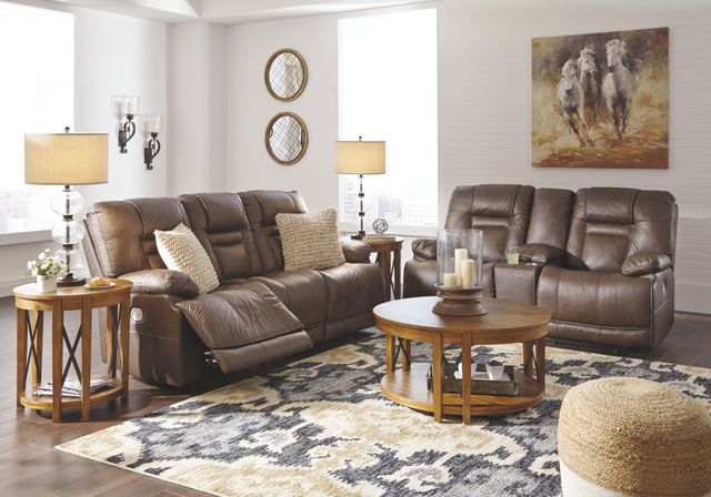 Signature Design by Ashley® Wurstrow Umber Power Reclining Loveseat 24
