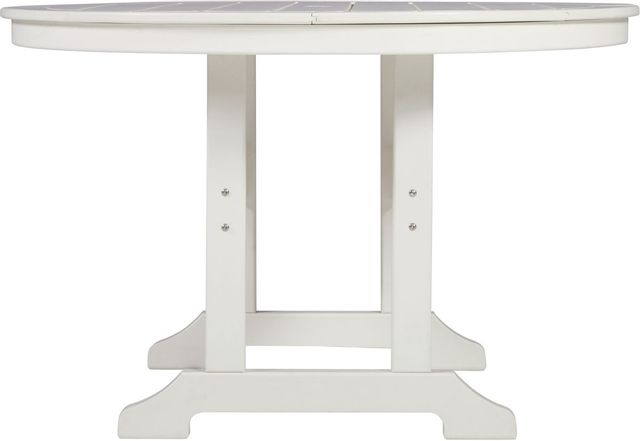 Signature Design by Ashley® Crescent Luxe White Outdoor Dining Table-2