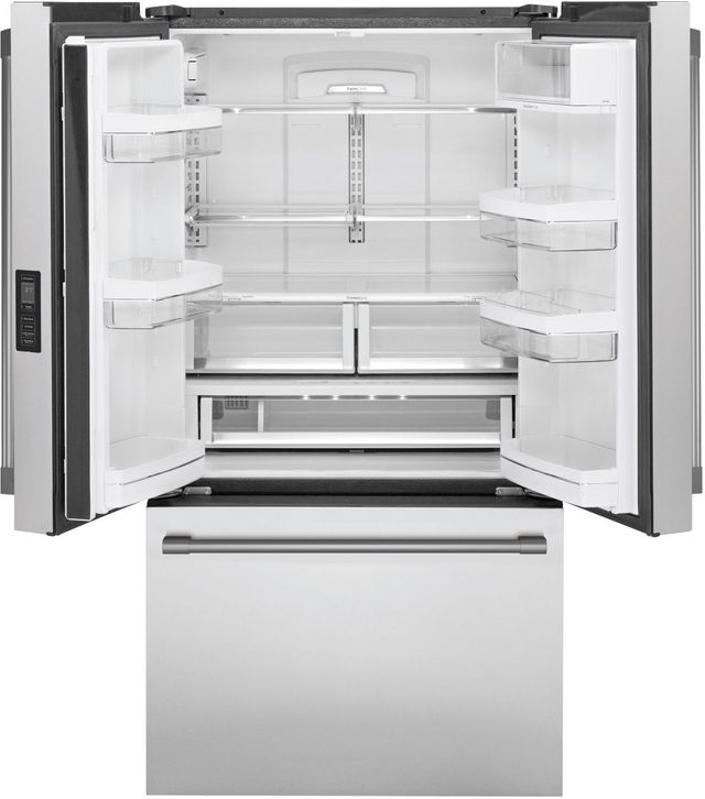 Monogram® 23.1 Cu. Ft. Stainless Steel Counter Depth French Door Refrigerator-1