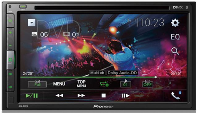 Pioneer AVH-310EX Multimedia DVD Receiver with 6.8" WVGA Display, and Built-in Bluetooth®