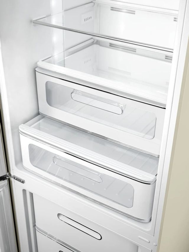 Smeg 50's Retro Style Aesthetic 11.7 Cu. Ft. Cream Bottom Freezer Refrigerator 4