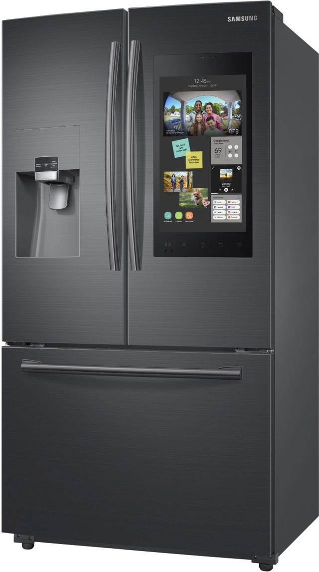 Samsung 24.2 Cu. Ft. 3-Door French Door Refrigerator-Fingerprint Resistant Black Stainless Steel 3
