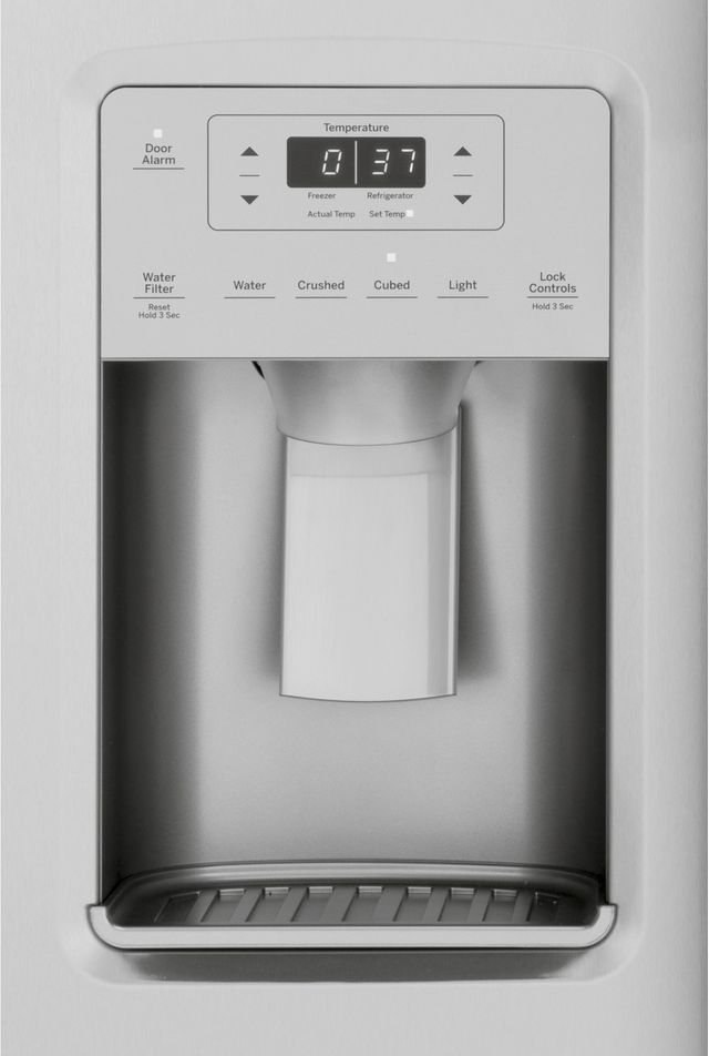 Réfrigérateur côte-à-côte à profondeur de comptoir de 36 po GE® de 21,8 pi³ - Acier inoxydable 5