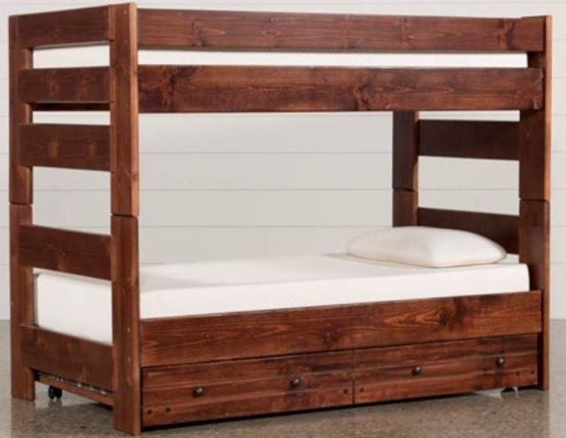 Trendwood Inc. Sedona Big Sky Cocoa Full/Full Bunk Bed with Underdresser