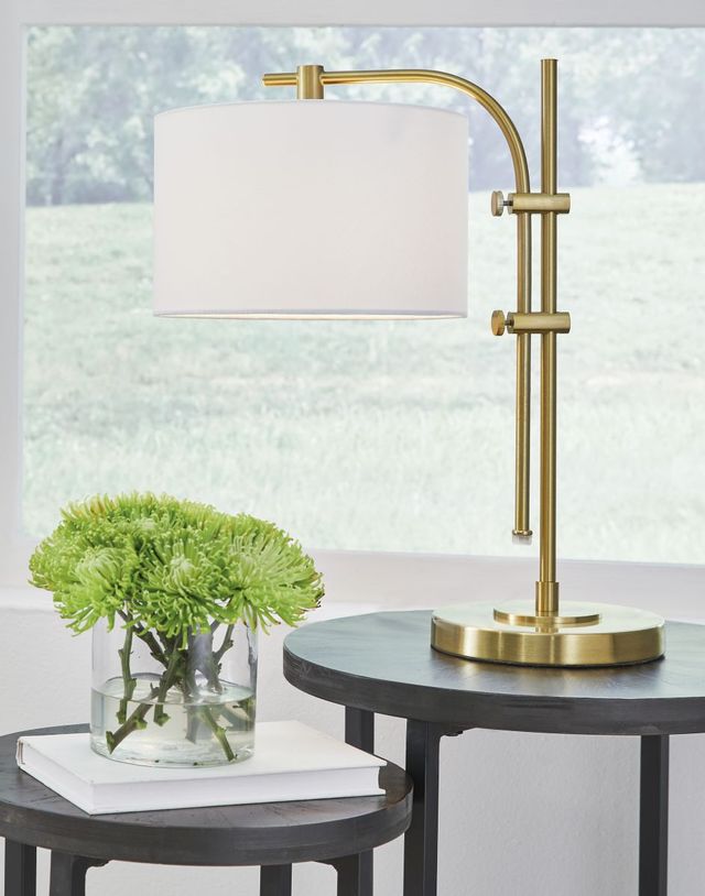 Signature Design by Ashley® Baronvale 2-Piece Brass Accent Lamp Set 3