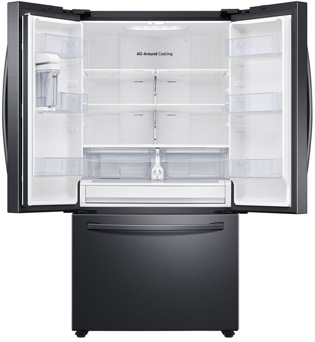Samsung 28.2 Cu. Ft. Fingerprint Resistant Black Stainless Steel French Door Refrigerator-3