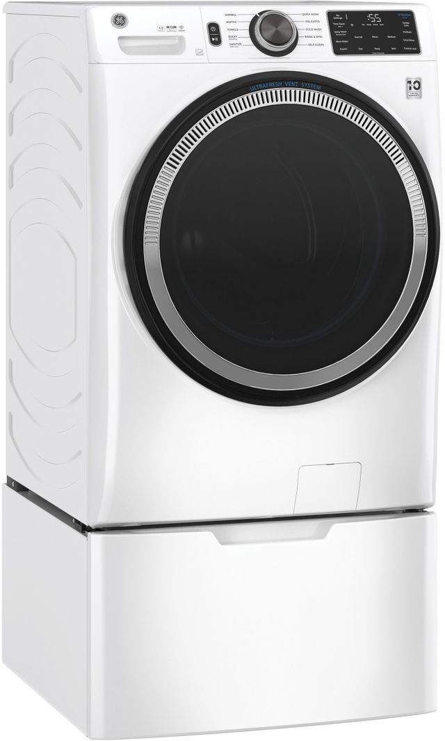 GE® 4.8 Cu. Ft. White Smart Front Load Washer 6