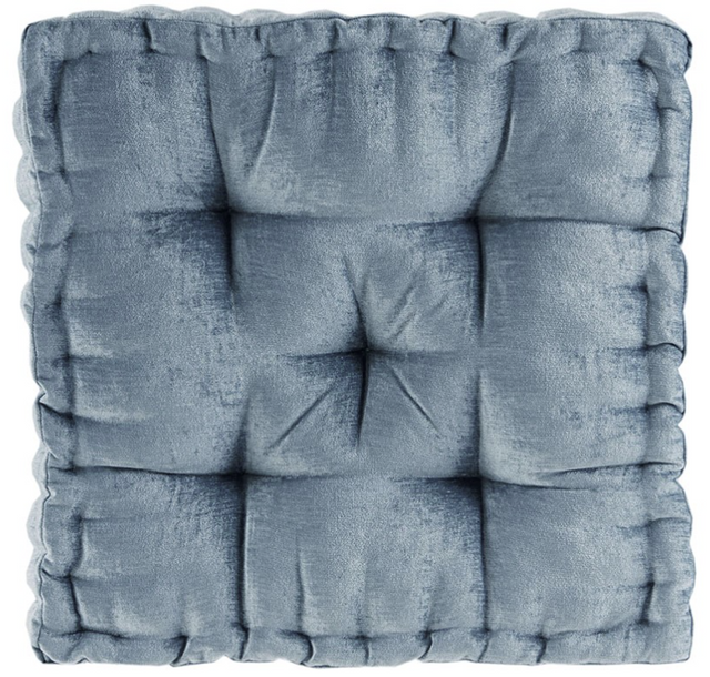 Buy Azza Poly Chenille Square Floor Pillow Cushion Gray