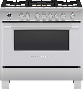 Fisher & Paykel 36" Brushed Stainless Steel Free Standing Dual Fuel Range
