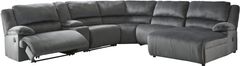 Signature Design by Ashley® Clonmel Charcoal 6-Piece Reclining Sectional