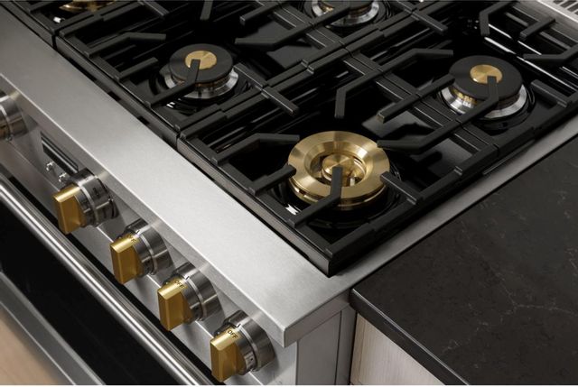 Monogram® Statement Collection 36" Stainless Steel Pro Style Gas Range 10