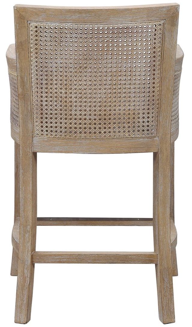 Uttermost® Encore Off-White Natural Counter Height Stool 3