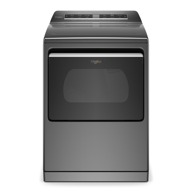 Whirlpool® 7.4 Cu. Ft. Chrome Shadow Front Load Electric Dryer 0