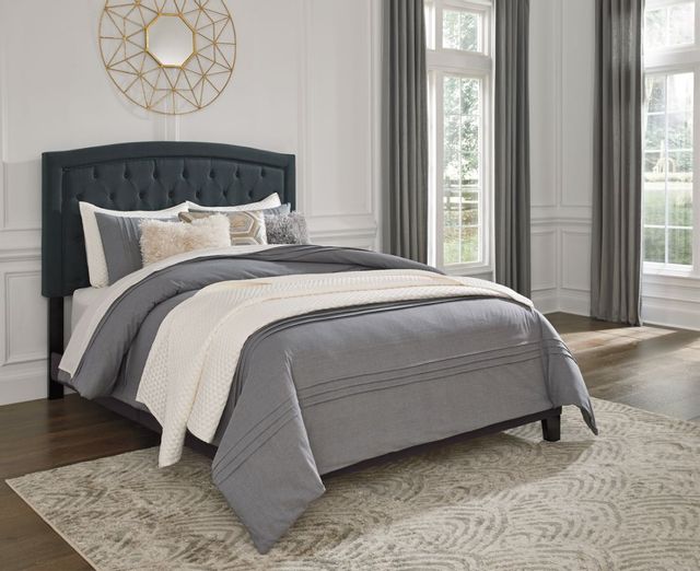 Signature Design by Ashley® Adelloni Charcoal King Upholstered Bed 4