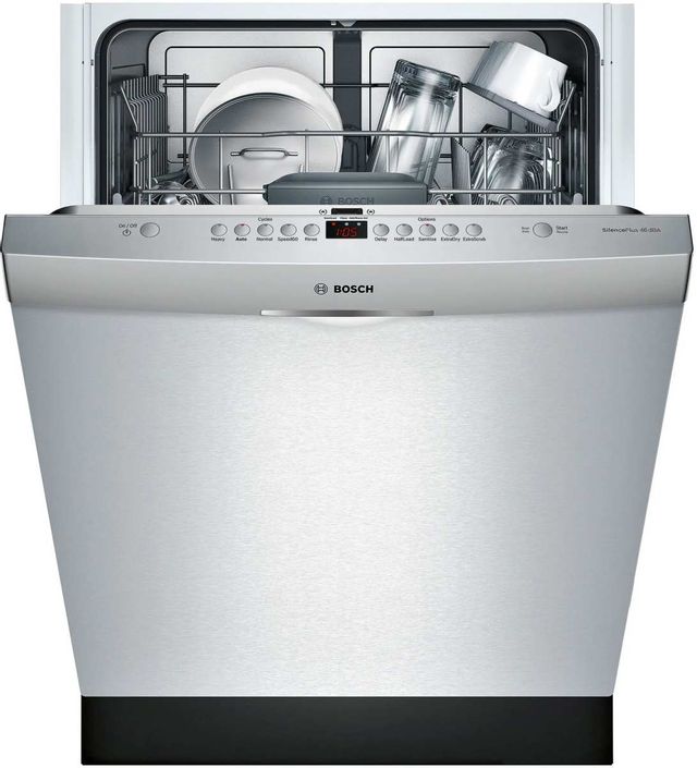 Bosch 300 Series 24" Stainless Steel Built-In Dishwasher 1
