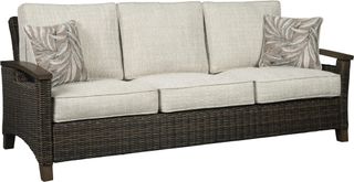 Signature Design by Ashley® Paradise Trail Medium Brown Sofa with Cushion