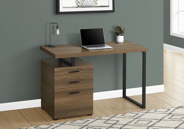 Computer Desk, Home Office, Corner, Left, Right Set-Up, Storage Drawers,  80L, L Shape, Work, Laptop, Metal, Laminate, Black, Grey, Contemporary,  Modern, Big Sandy Superstore