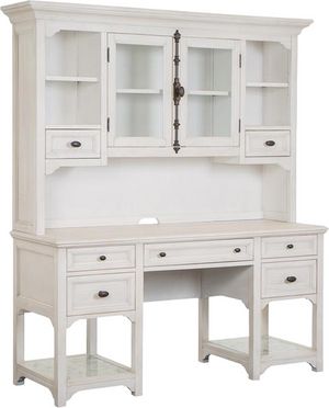Magnussen Home® Bronwyn Alabaster Desk with Hutch