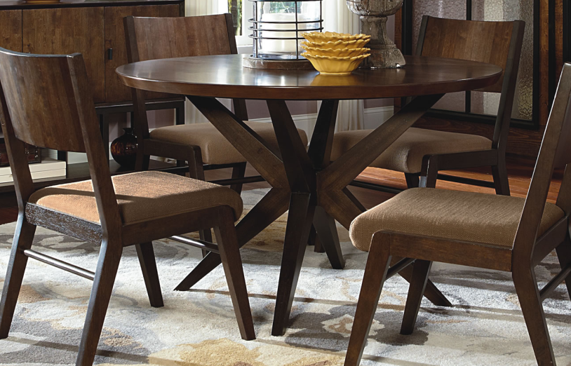 legacy kateri round pedestal dining table