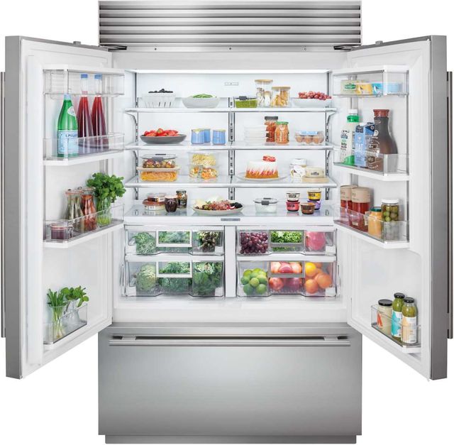 Sub-Zero® Classic Series 28.9 Cu. Ft. Stainless Steel Built In French Door Refrigerator 3