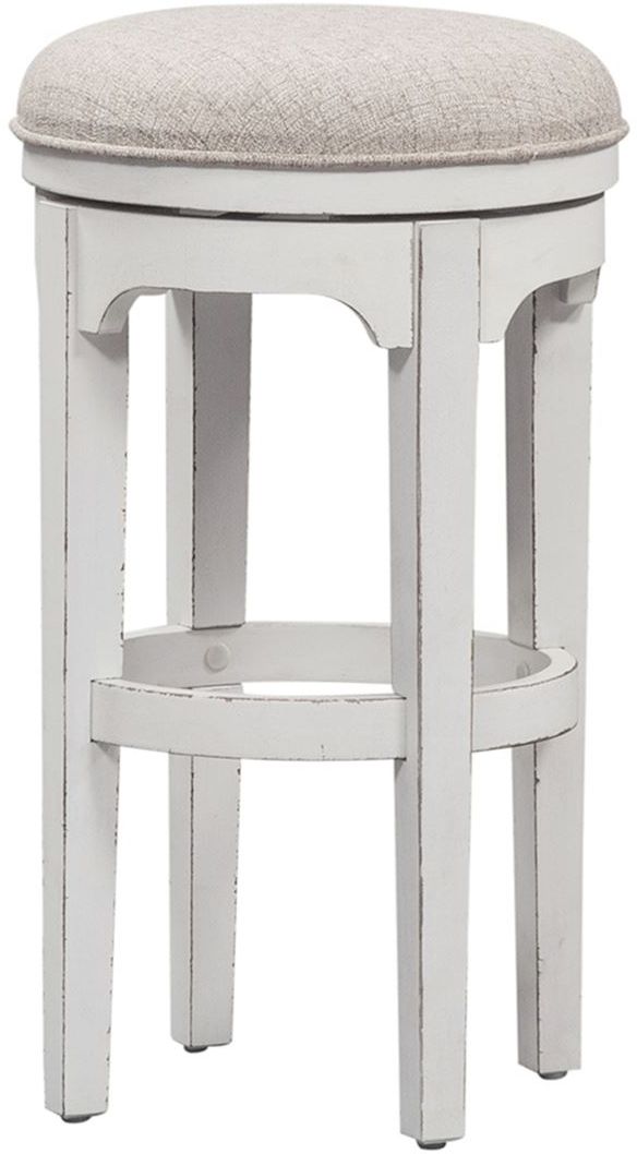 Liberty Furniture Antique White Swivel Bar Stool - Set of 2-0