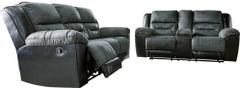 Signature Design by Ashley® Earhart 2-Piece Slate Living Room Set with Reclining Sofa
