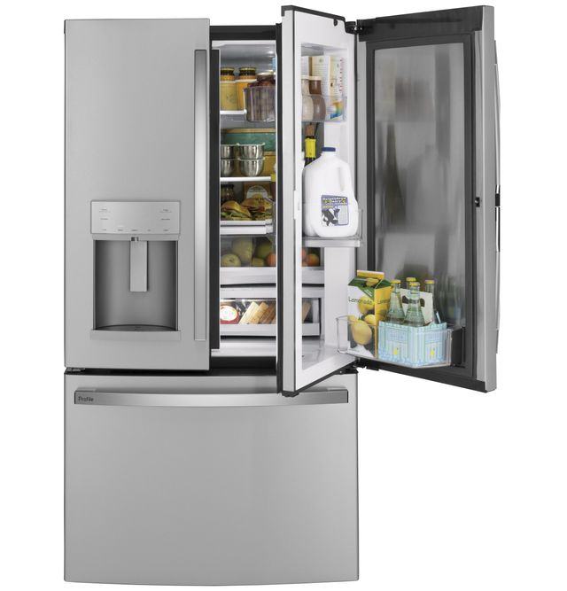GE Profile™ 27.8 Cu. Ft. Black Stainless Steel French Door Refrigerator 17
