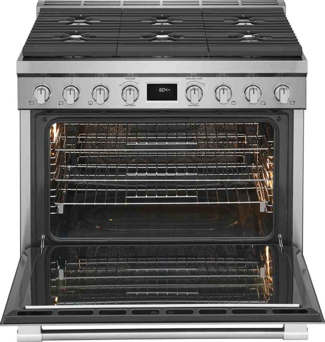 Frigidaire Professional® 36'' Smudge-Proof® Stainless Steel Pro Style Dual Fuel Range 3