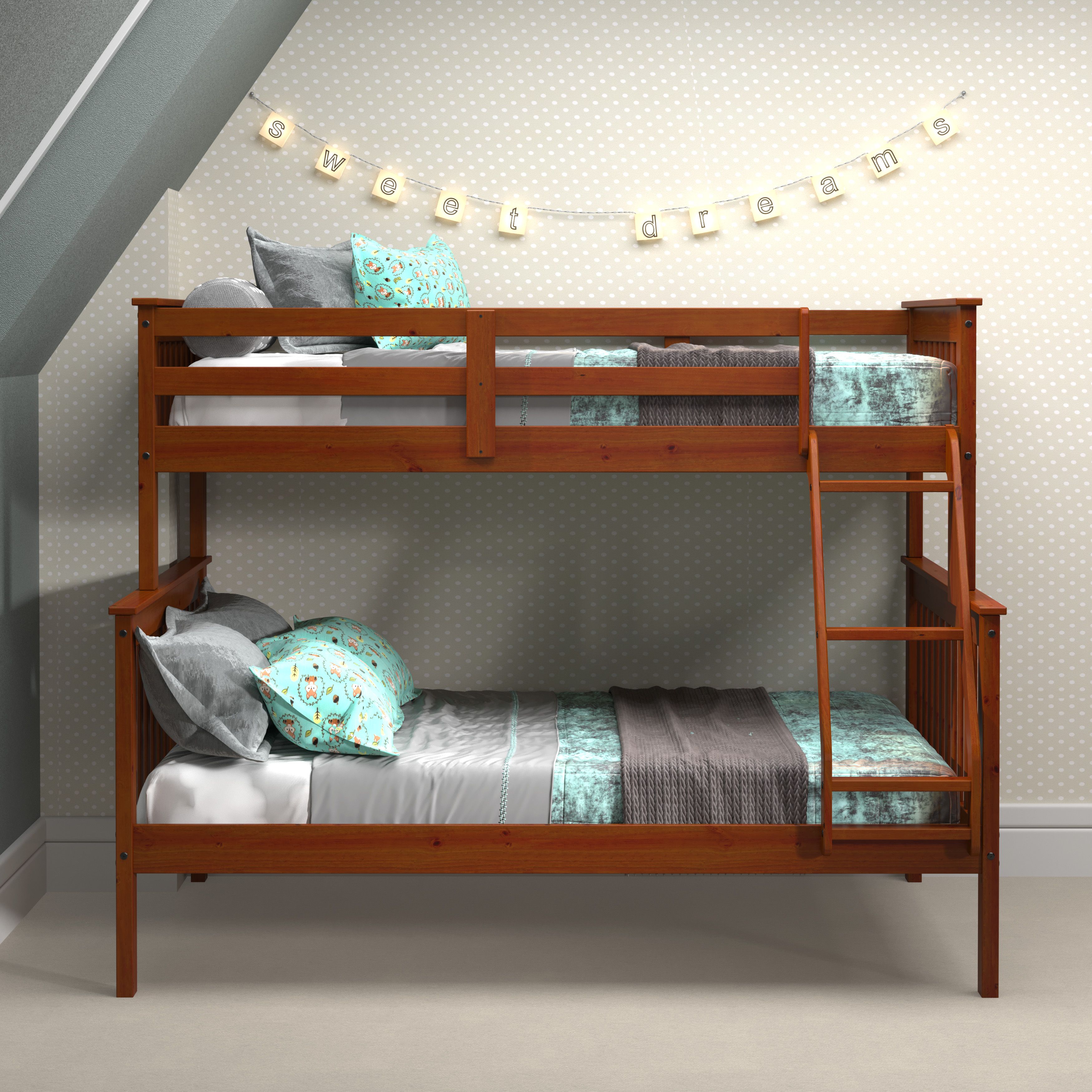 Donco Trading Company Twin Over Full Mission Bunk Bed