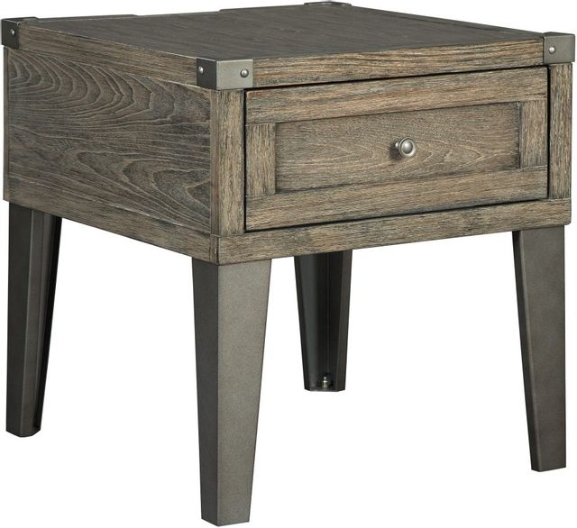 Signature Design by Ashley® Chazney Rustic Brown End Table 0