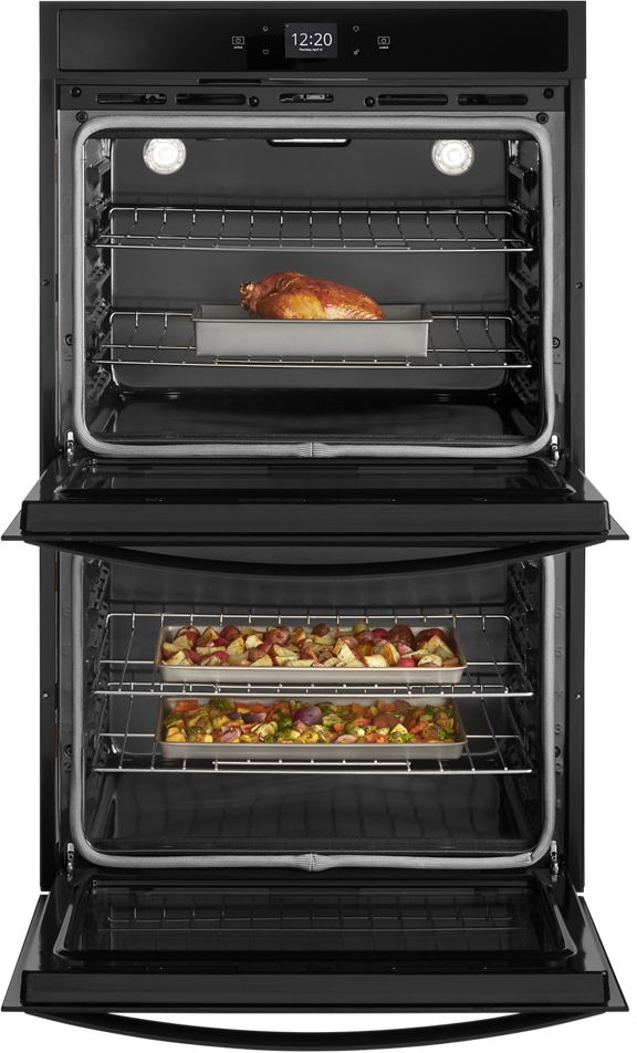 Whirlpool® 27" Black Double Electric Wall Oven 2