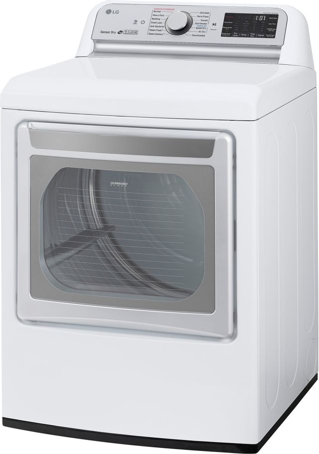 LG 7.3 Cu. Ft. White Front Load Electric Dryer 13