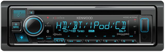 Kenwood KDC-X704 CD Receiver with Bluetooth & HD Radio 0