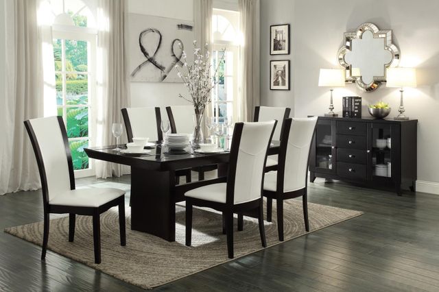 Homelegance® Daisy White/Espresso Dining Side Chair 3