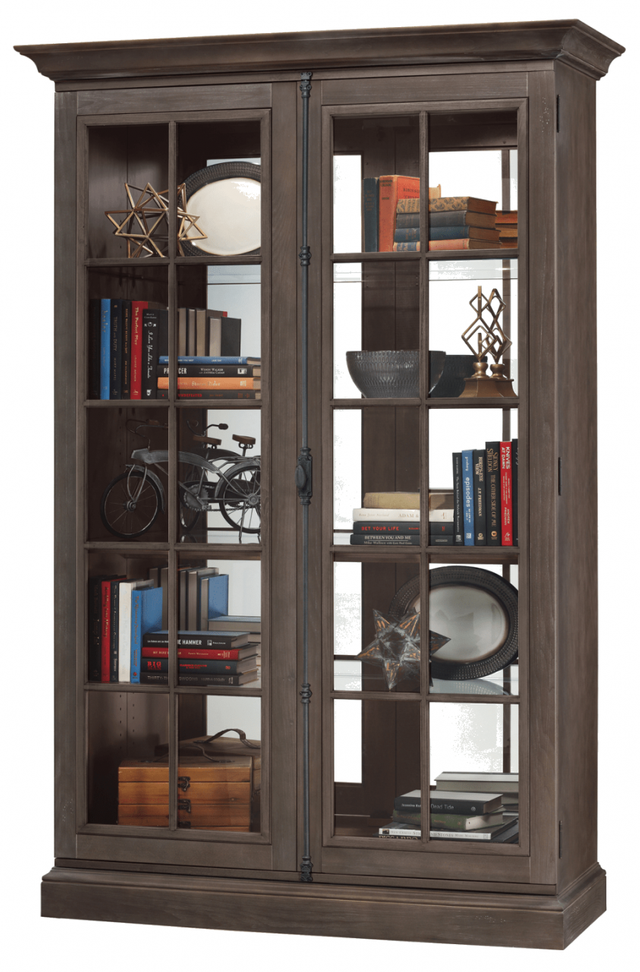 Howard Miller® Clawson III Aged Auburn Display Cabinet