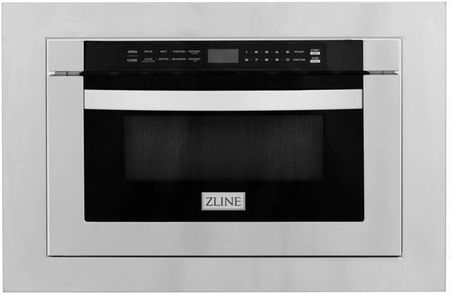 ZLINE 24" Stainless Steel Microwave Drawer with Trim Kit