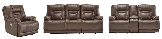 Signature Design by Ashley® Wurstrow 3-Piece Umber Power Reclining Living Room Seating Set