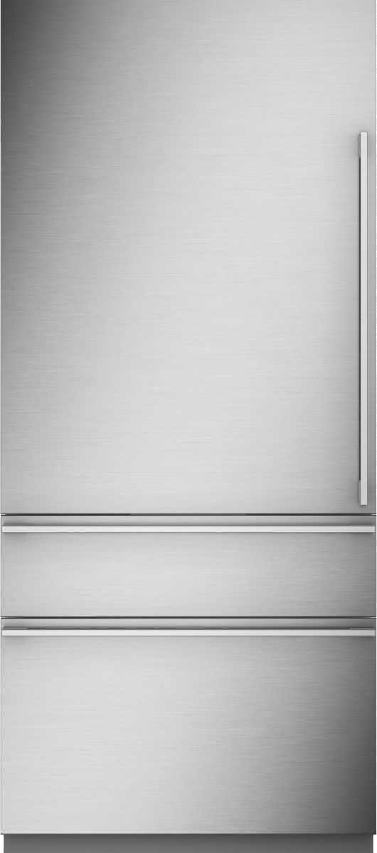Monogram® 20.2 Cu. Ft. Stainless Steel Counter Depth Bottom Freezer Refrigerator 1