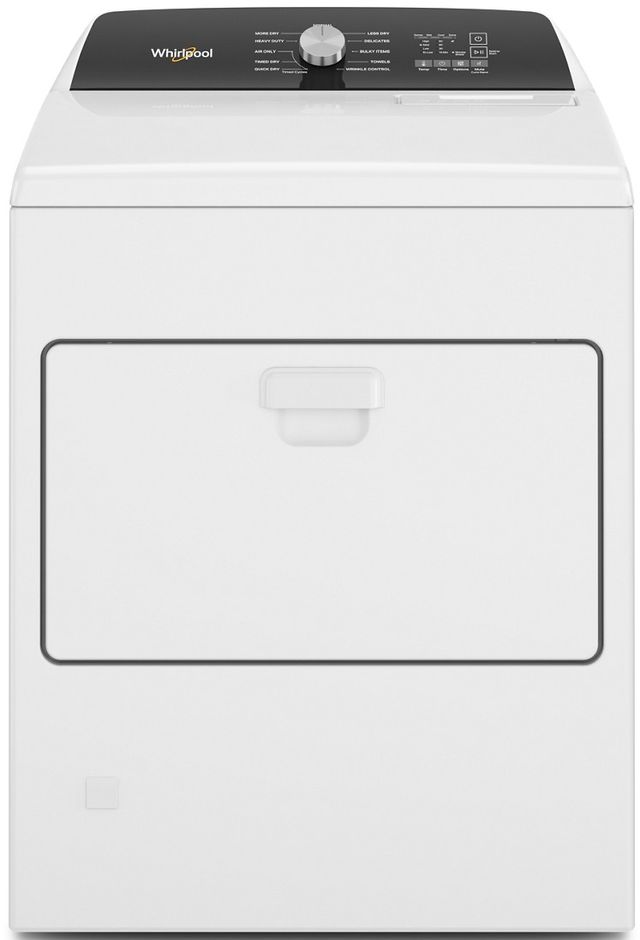 Whirlpool® 7.0 Cu. Ft. White Front Load Gas Dryer 0