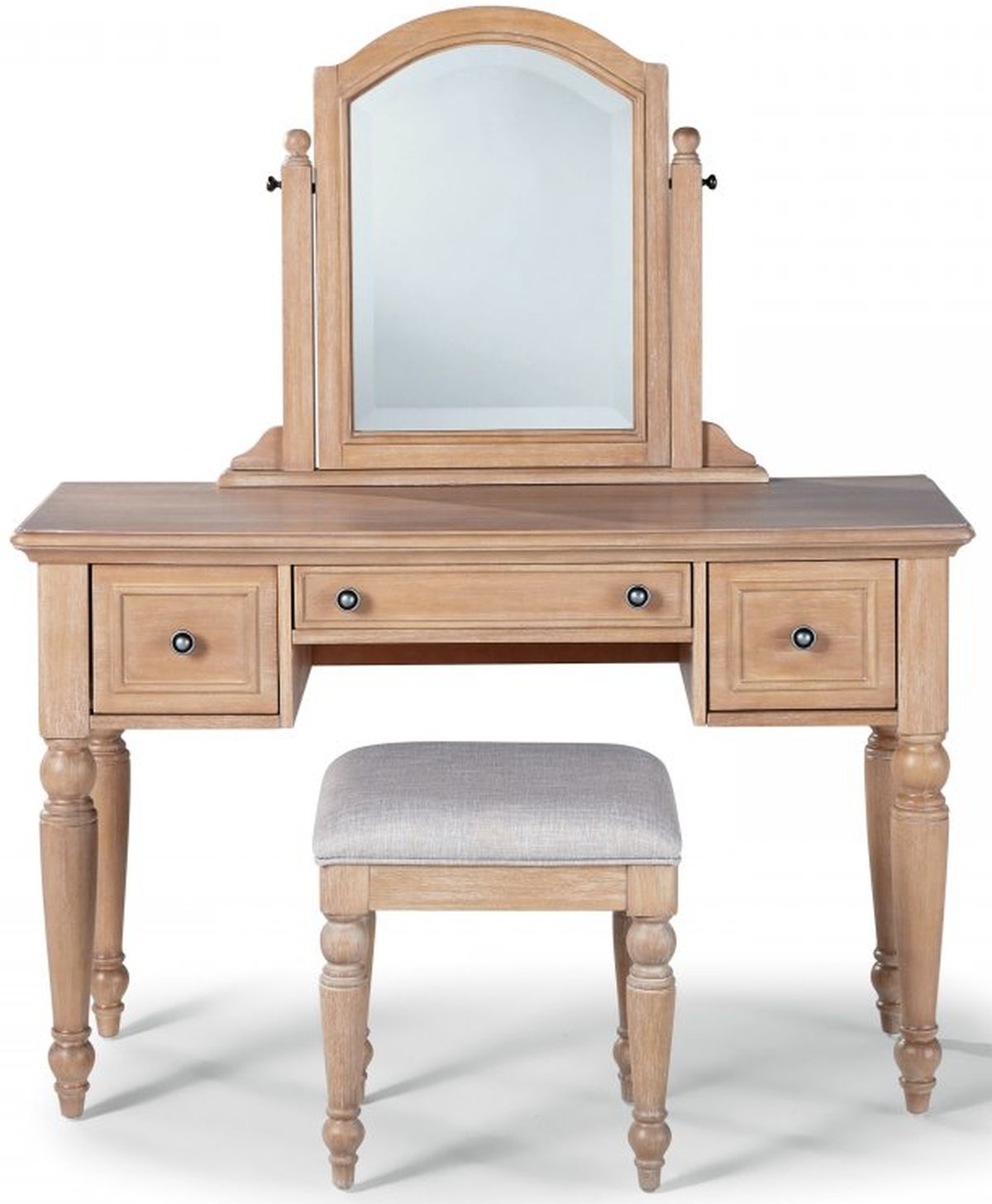 whitewash makeup vanity