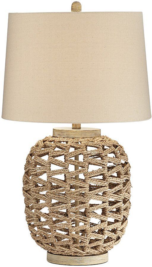 Pacific Coast® Lighting Montgomery Rattan Rope Table Lamp