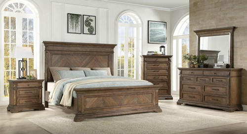 New Classic® Home Furnishings Mar Vista 4-Piece Walnut Queen Bed Set