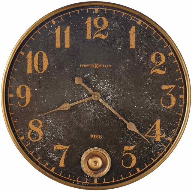 Howard Miller® Union Depot Antique Brass Gallery Wall Clock 0