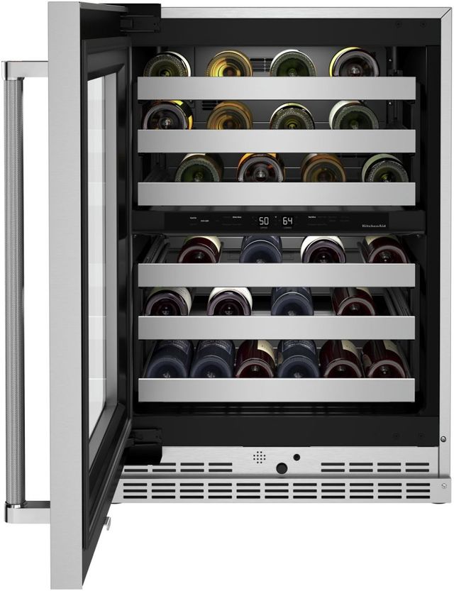 KitchenAid® 4.9 Cu. Ft. Stainless Steel Wine Cooler 15