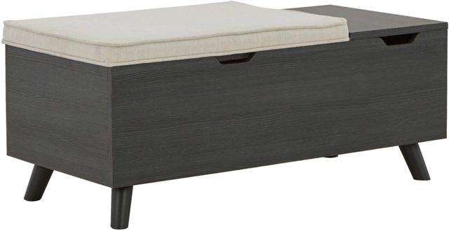 Signature Design by Ashley® Yarlow Gray/Linen Storage Bench 1