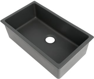 ZLINE Rome 30" Charcoal Dual Mount Single Bowl Fireclay Kitchen Sink