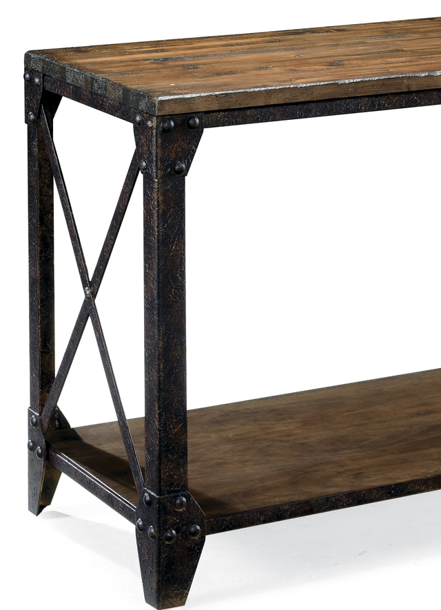 Magnussen Home® Pinebrook Distressed Natural Pine Rectangular Sofa Table-1