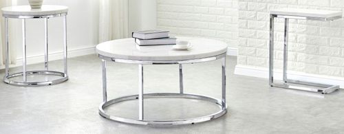 Steve Silver Co. Echo 3-Piece Grey Cocktail and End Table Set